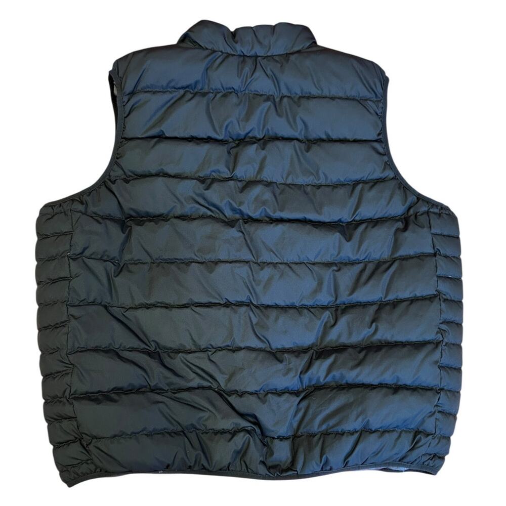 LANDS' END Black Full Zip Quilted Outdoor Insulated Down Puffer Vest Men's 2XL - Picture 2 of 8